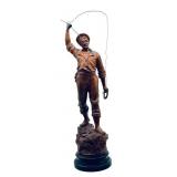 Vintage French Spelter/Metal Sailor Sculpture