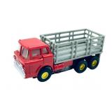 HO Aurora Red Stake Bed Truck Slot Car