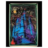 1974 G.P Velvet Castle Blacklight Poster