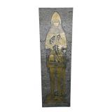 Vintage Knight Brass Grave Rubbing