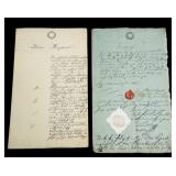 Antique 1800ï¿½s Servant Documents