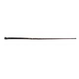 Vintage Twist Amber Glass Walking Cane
