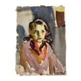 Don Louis Ruf Watercolor Portrait Painting