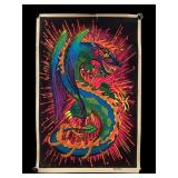 1972 AA Sales Fire Dragon Velva-Print Blacklight P