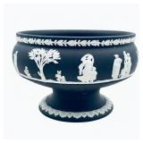 Wedgwood Black Jaspeware Pedestal Bowl