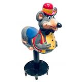 Chuck E. Cheese Fiberglass Mascot Statue