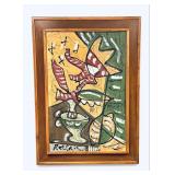Bohumil Samuel Kecir Abstract Oil Painting