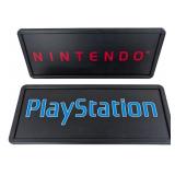 Lot Of 2 Video Game Store Lighted Signs / Nintendo