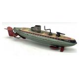 1940ï¿½s SAN Marusan Japan Tin Toy SSN 25 Submarine