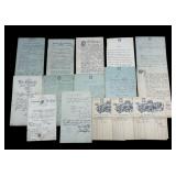 18 1800ï¿½s Antique Foreign Documents