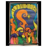 1968 Orbit Graphic ï¿½Wonderlandï¿½ Middle Earth Black