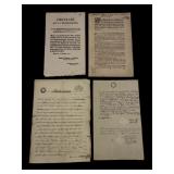 Antique Farming, Bakery and Court Fees Documents