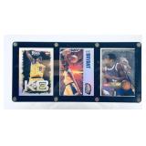 (3) Kobe Bryant Collectors Edge and Trademark Slam