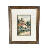 Leyton Forbes ï¿½ The Cottageï¿½ Watercolor Painting