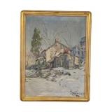 Homestead Oil Painting Signed by Artist