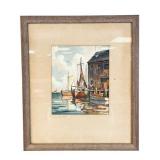 John Hare ï¿½Provincetown Fishing Boatsï¿½ Watercolor