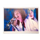 Steven Tyler Signed Colored Photograph