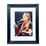 Willie Nelson Signed Colored Photograph
