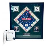 Warren Buffett Signed Monopoly Board Display