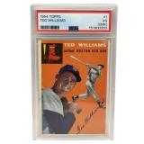 TED WILLIAMS 1954 Topps Baseball Trading Card Grad