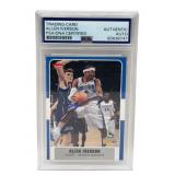 ALLEN IVERSON 2007 Fleer Autograph Signature Grade