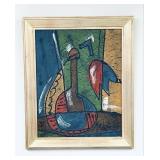 Bohumil Samuel Kecir Abstract Oil Painting