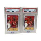 2 LeBRON JAMES 2003 Bazooka Rookie Basketball Trad