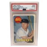 MICKEY MANTLE 1969 Topps Baseball Trading Card Gra