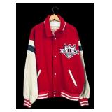 Budweiser King of Beers Wool/Leather Varsity Jacke