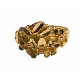 10kt Yellow Gold Nugget Ring
