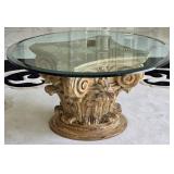 Vintage Italian Gilded Wood Coffee Table
