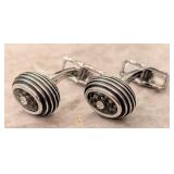 Montblanc Carbon Fiber & Steel Cufflinks