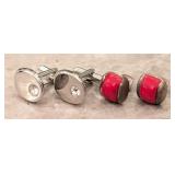 Sterling Silver & Steel MenÕs Cufflinks