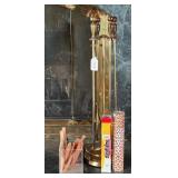 Fireplace Accessories Including Brass 5-Piece Tool