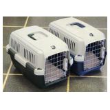 Two Pet Carrier Cages