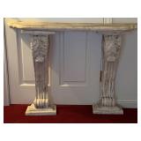 Stone Neoclassical Style Mantel With Carved Acanth