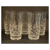 (5) Waterford Cut Crystal Lismore Highball Glasses