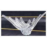 Art Vannes France Mid-Century Modern Crystal Swirl