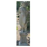The Four Seasons Concrete Garden Statue on Pedesta