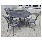 Outdoor Living 5-Piece Cast Aluminum Patio Set