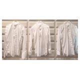 (3) Napoleon White Dress Shirts