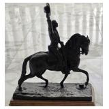 Revilla Bronze Statue Man Riding Horse