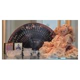 Oriental Fan, Cut Glass Salt Cellars, Porcelain Do