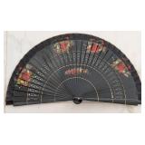 Authentic Hand-Painted Bamboo Floral Folding Hand