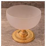 Versace Frosted Glass Gold Cup