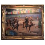 Helen Hayes 1990 "Duel In The Rain Oil Painting