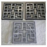 Wooden Mirrored Wall Art