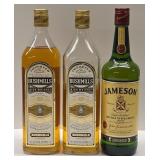 (2) Bushmills Irish Whiskey And (1) Jameson Irish