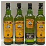 (4) Cutty Sark Blended Scotch Whiskey