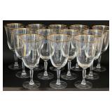 12 Lenox Crystal "Classic Shell" Wine Glass